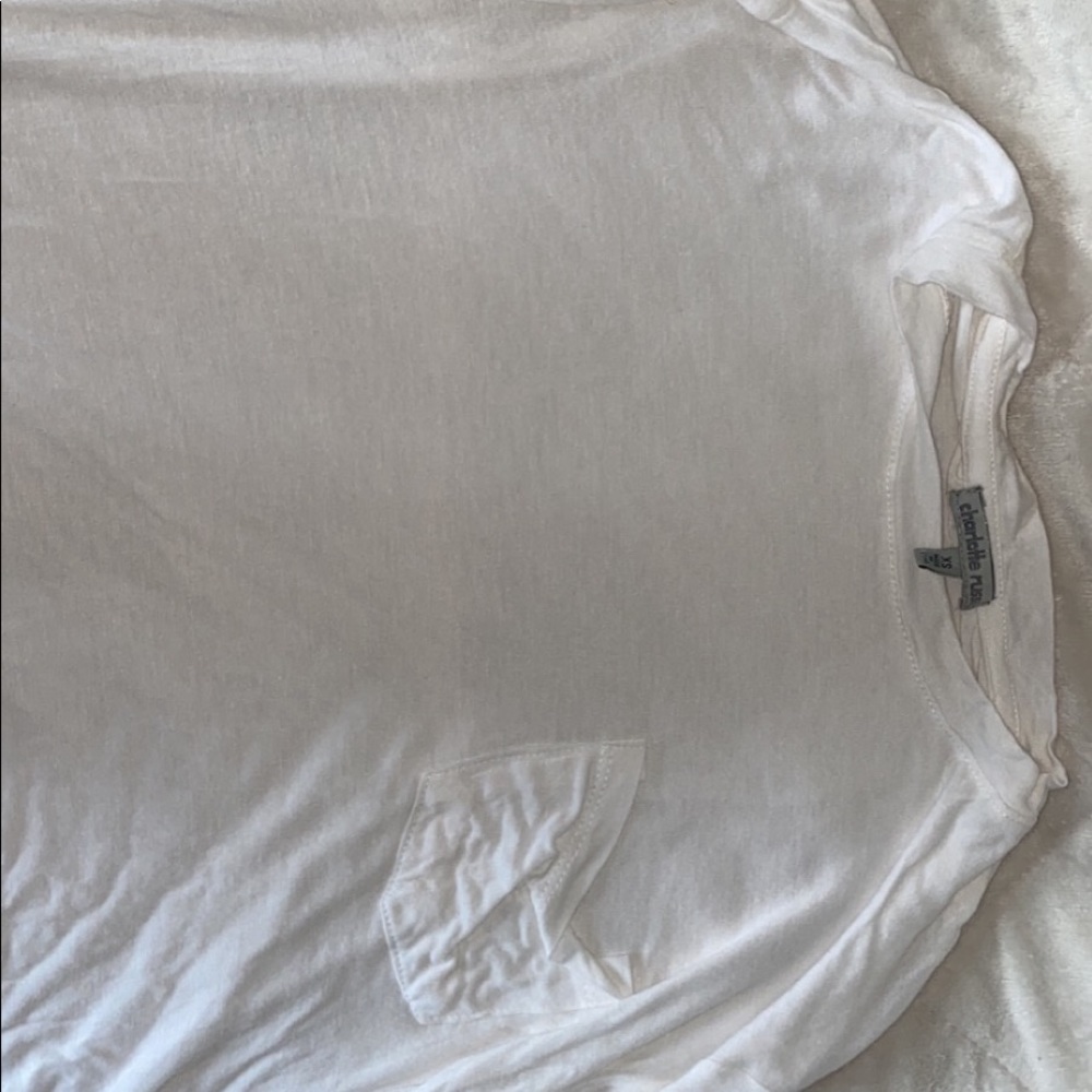 White long sleeve crop top